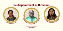 Re-Appointment: Profs. Dauda, Iwuagwu & Ogwezzy-Ndisika continue as directors of DLI, CI & ICE