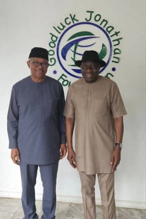 BREAKING: Jonathan, Obi meet as talks of 2027 Presidency gain momentum