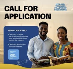 How to apply for 2025 MTN – SAIL Teachers’ Fellowship Programme
