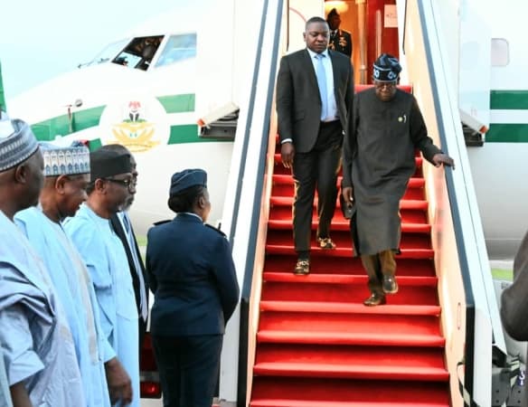 Tinubu returns to Abuja after vacation