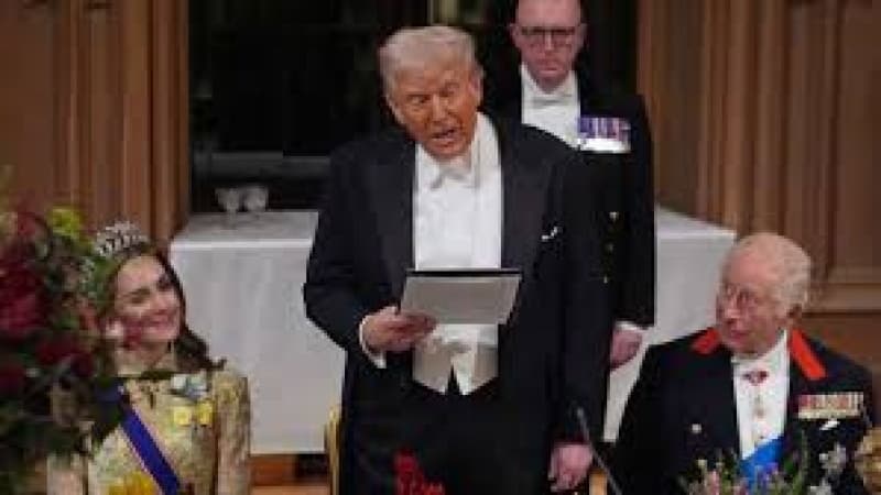 King and Trump hail UK-US special relationship in state banquet speech