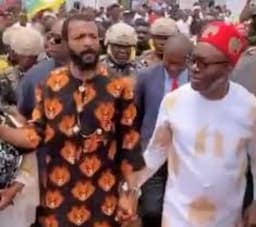 Soludo hosts Ebuka Obi at Anambra govt house