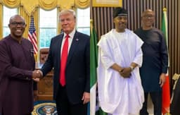 Peter Obi clears the air on viral photos with Donald Trump, MC Oluomo