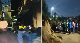 Six rescued as two-storey building collapses in Lagos