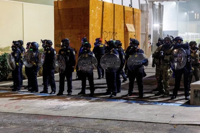 Trump orders deployment of troops to Portland and authorises ‘full force’