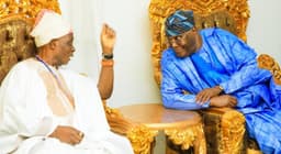 Oba Ladoja receives Atiku, El-Rufai as first official visitors after coronation
