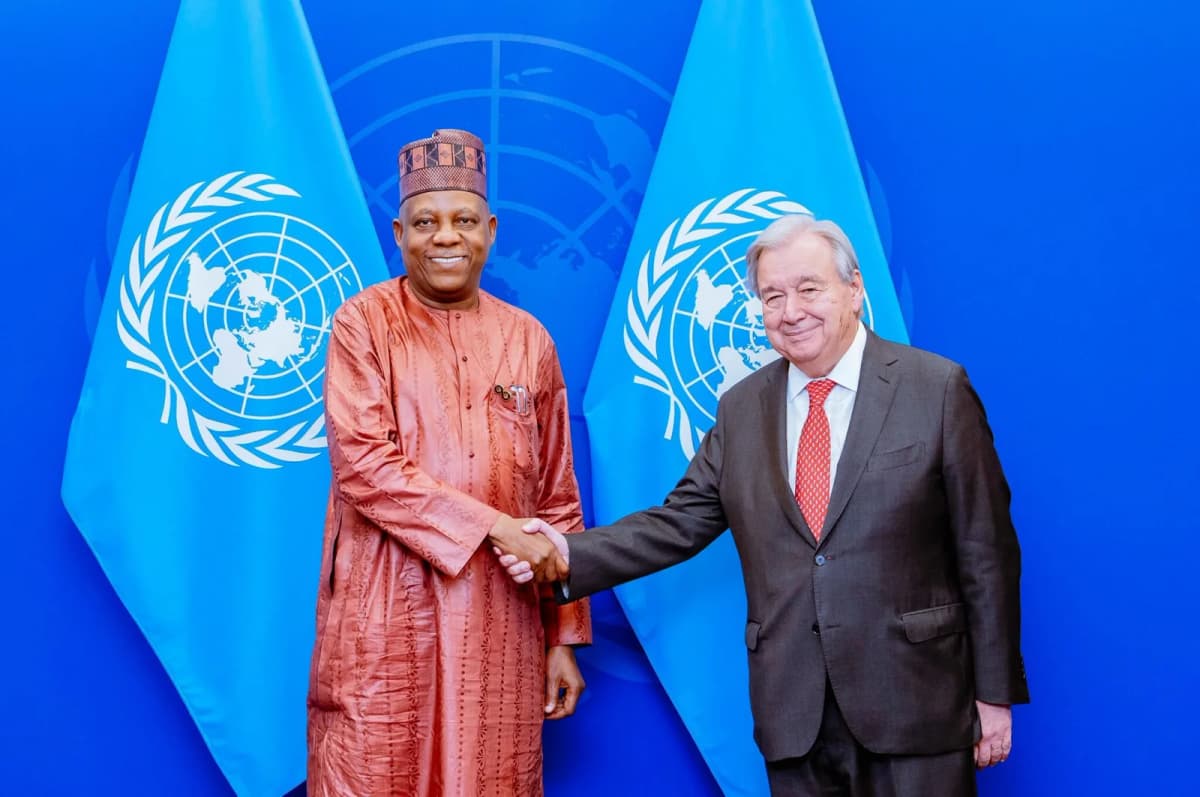 UNGA80: Shettima meets Guterres, Nigeria’s security council bid tops agenda 