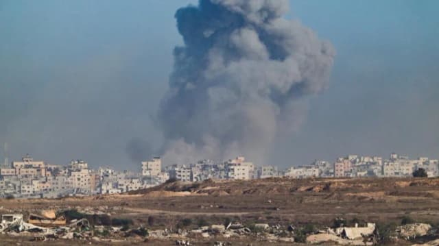 Israel escalates bombardment as defence minister says 'Gaza is burning'