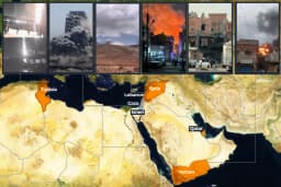 Maps: Israel has attacked six countries in the past 72 hours