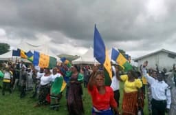 Ogoni women protest against resuming oil production in Ogoni land