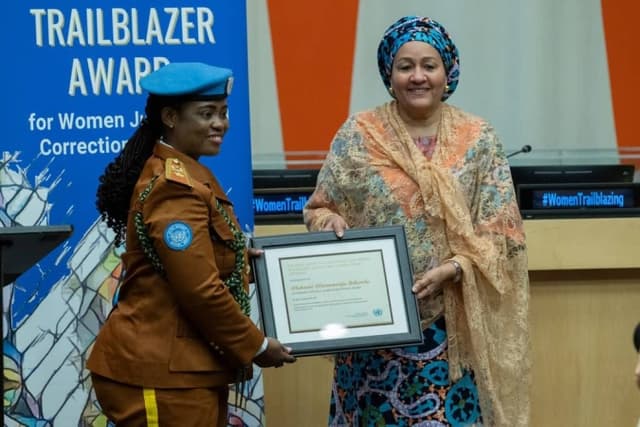 Nigerian correctional officer wins 2025 UN trailblazer award