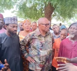 Peter Obi visits Abuja school with poor toilet facilities, donates N2m For repairs