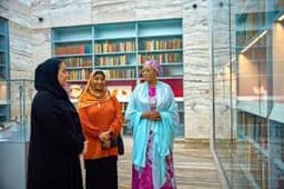 Remi Tinubu tours Qatar National Library after raising N20bn for the one in Nigeria