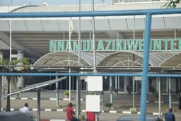 Lady faints during fight with sister at Abuja Airport