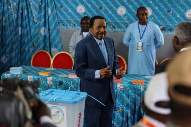 World’s oldest president looks to extend his rule as Cameroon goes to the polls