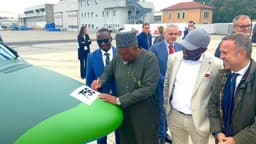Badaru inspects NAF helicopters, fighter jets production in Italy