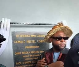 Davido unveils varsity hostel named after late mother in Abia
