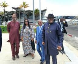 Jonathan, other WAEF members arrive Abidjan