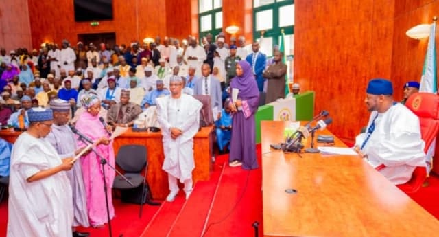 Gov Radda swears-in three commissioners, eight permanent secretaries