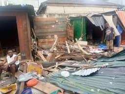 Shops, Mosque razed as Lagos govt demolishes Costain Market