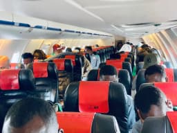 World Cup Qualifier: Super Eagles finally arrive in Uyo after mid-air scare
