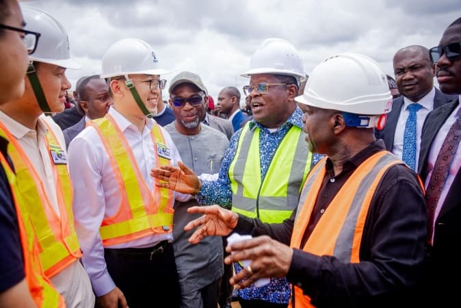 Otti, Umahi inspect Enugu - Port-Harcourt road project, task contractors to re-double efforts