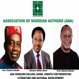 ANA honours Soludo, Sanni, Udenta for promoting literature and national development