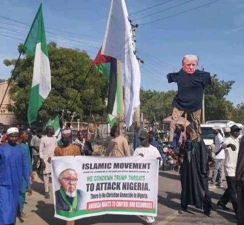 Kano residents protest against Trump threat