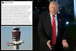 Trump demands unpaid air traffic controllers 'get back to work'
