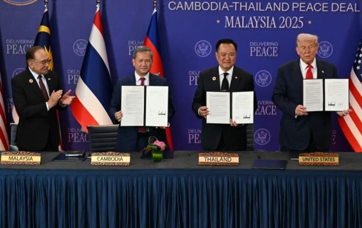 Thailand ‘halts’ peace agreement with Cambodia hailed by Trump after landmine explosion injures troops