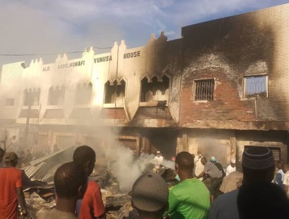  Fire razes Singa Market in Kano, destroys 44 shops