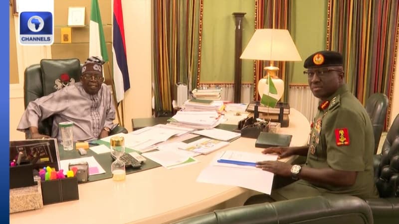 Insecurity: President Tinubu receives briefing from COAS