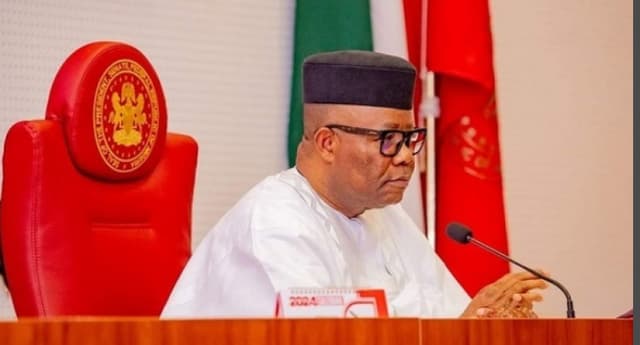 Senate leader dismisses alleged plot to remove Akpabio