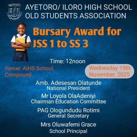 Ayetoro/Iloro Old Students Association to reward excellence in students