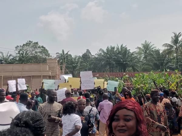 Tension in Enugu community as Gov Mbah's kinsmen protest military invasion
