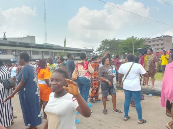 Edo market women protest planned eviction