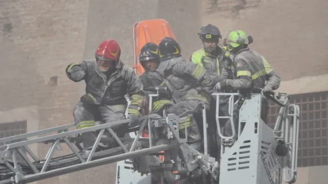 Worker dies in Italy after rescue from partially collapsed medieval tower