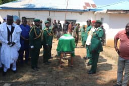 Late retired Brig.-Gen. Abu Ali laid to rest with full Military honours in Kogi
