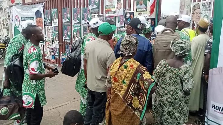 PHOTOS: PDP members troop to venue as two-day Ibadan convention begins