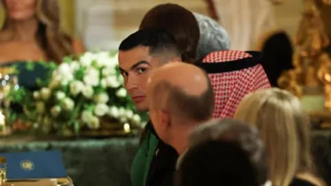 Cristiano Ronaldo attends White House dinner alongside Saudi crown prince