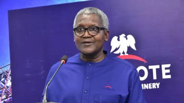 Dangote clarifies drop in petrol pump price