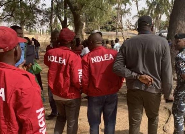 Pandemonium as NDLEA opens fire during market raid, injured youth rushed to hospital 