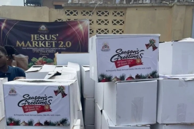 Jesus Market returns as RCCG gifts free food Items to Lagos residents