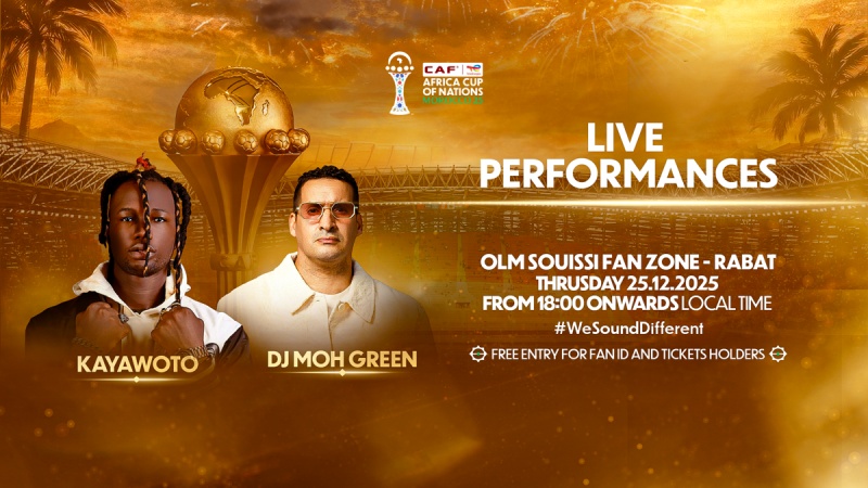 Music takes centre stage at Fan Parks during rest day at AFCON Morocco 2025