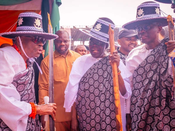 Tinubu participates in historic Eyo Festival