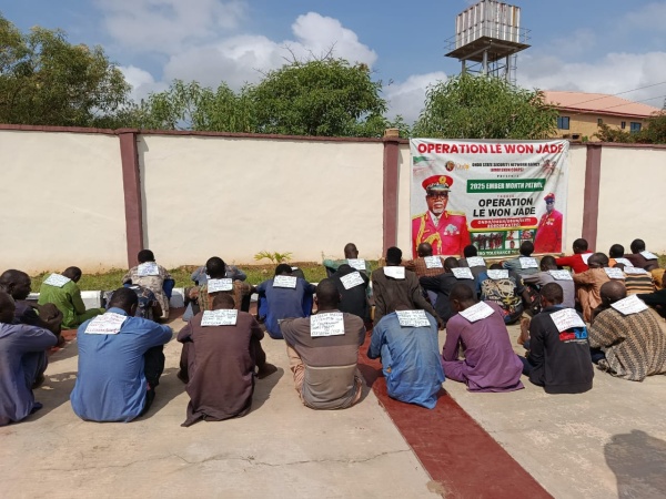 Amotekun arrests 39 suspects fleeing Sokoto in Ondo forest