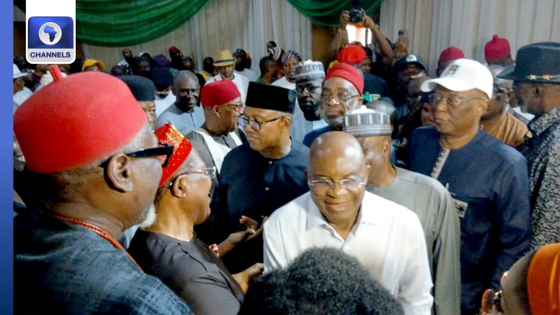 BREAKING: Peter Obi, Other South-East Leaders Declare For ADC In Enugu