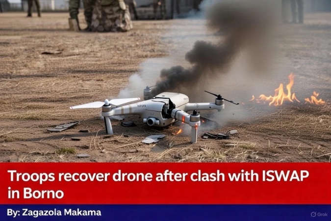 Troops impound ISWAP drone after fierce battle in Borno