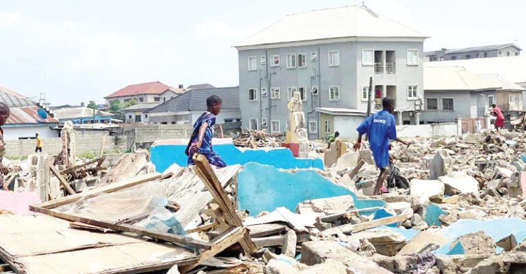 Urbanisation: Lagos relentless demolitions render thousands homeless, widen housing deficit (1)