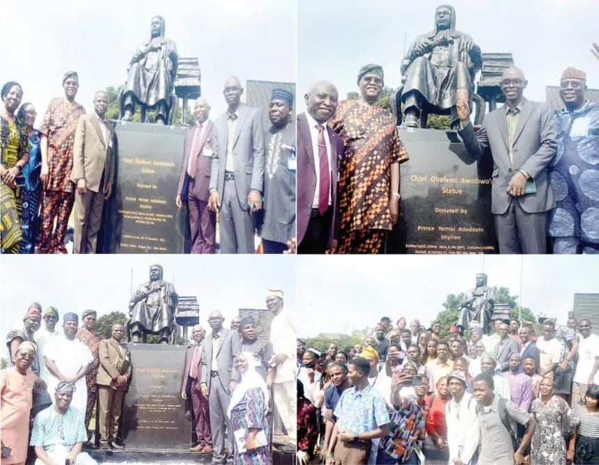 OAU unveils seven-foot bronze statue of Chief Obafemi Awolowo
